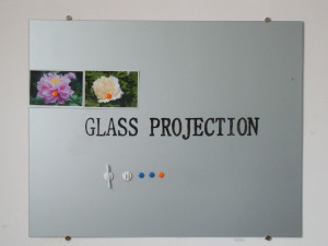 Wall Mounted Glass Projection Screen with Magnetic Function
