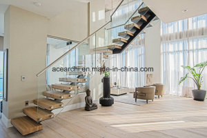 Modern Design Low Cost Glass Stair Railing / Balcony Frameless Glass Balustrade with Standoff Fixing